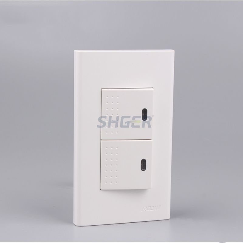 WD603 120 size 2 gang lighting switch