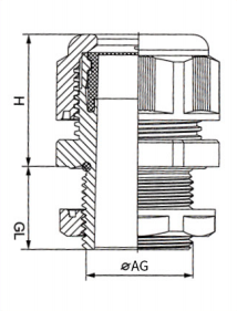 M Type extension cable connector