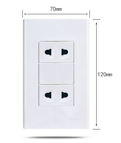 WH113 120 size 2 gang socket