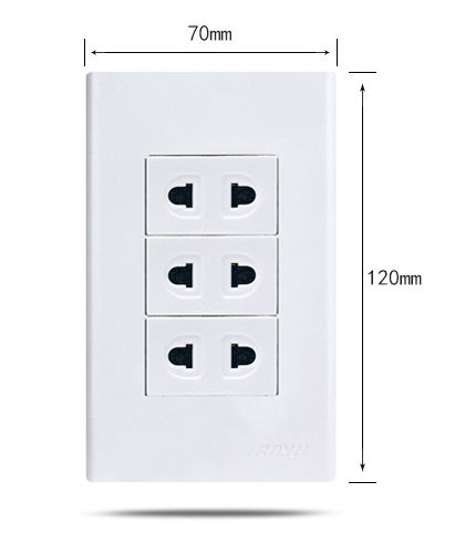 WH115 120 size 3 gang socket